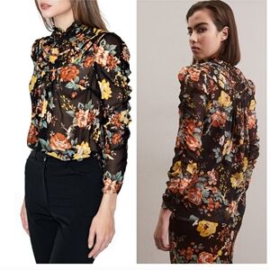 NWT Veronica Beard Ares Floral Top S